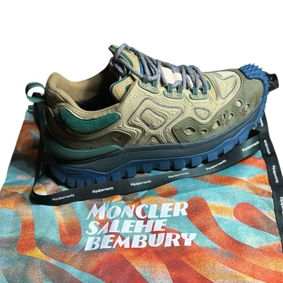 Moncler Trailgrip Sneakers Salehe Bembury Men’s Sz 45 12 - Picture 5 of 5